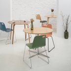 PATROL rakásolható szék (festett tölgy, kék)  I Bemutatótermi darab