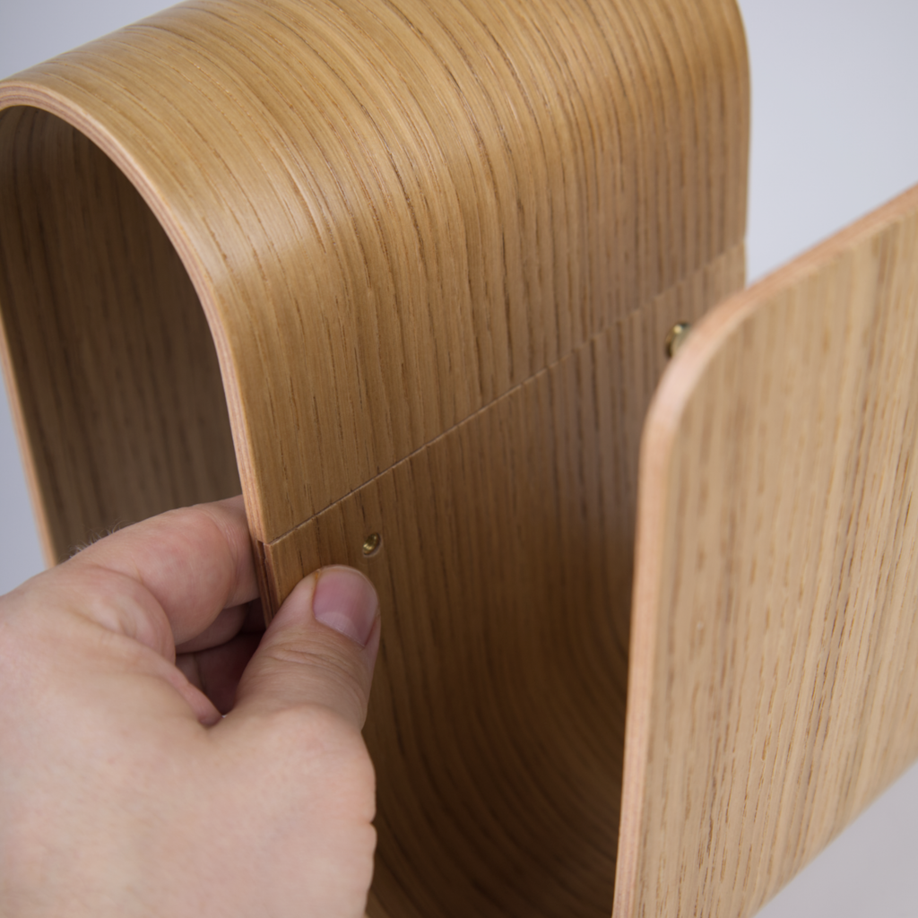 MEANDER könyvtámasz (tölgy, kicsi)