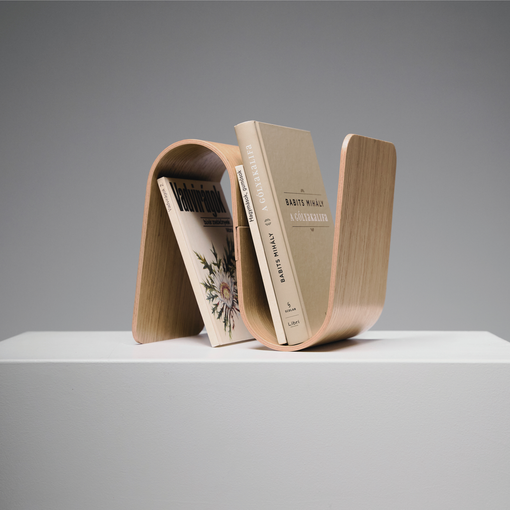 MEANDER könyvtámasz (tölgy, kicsi)
