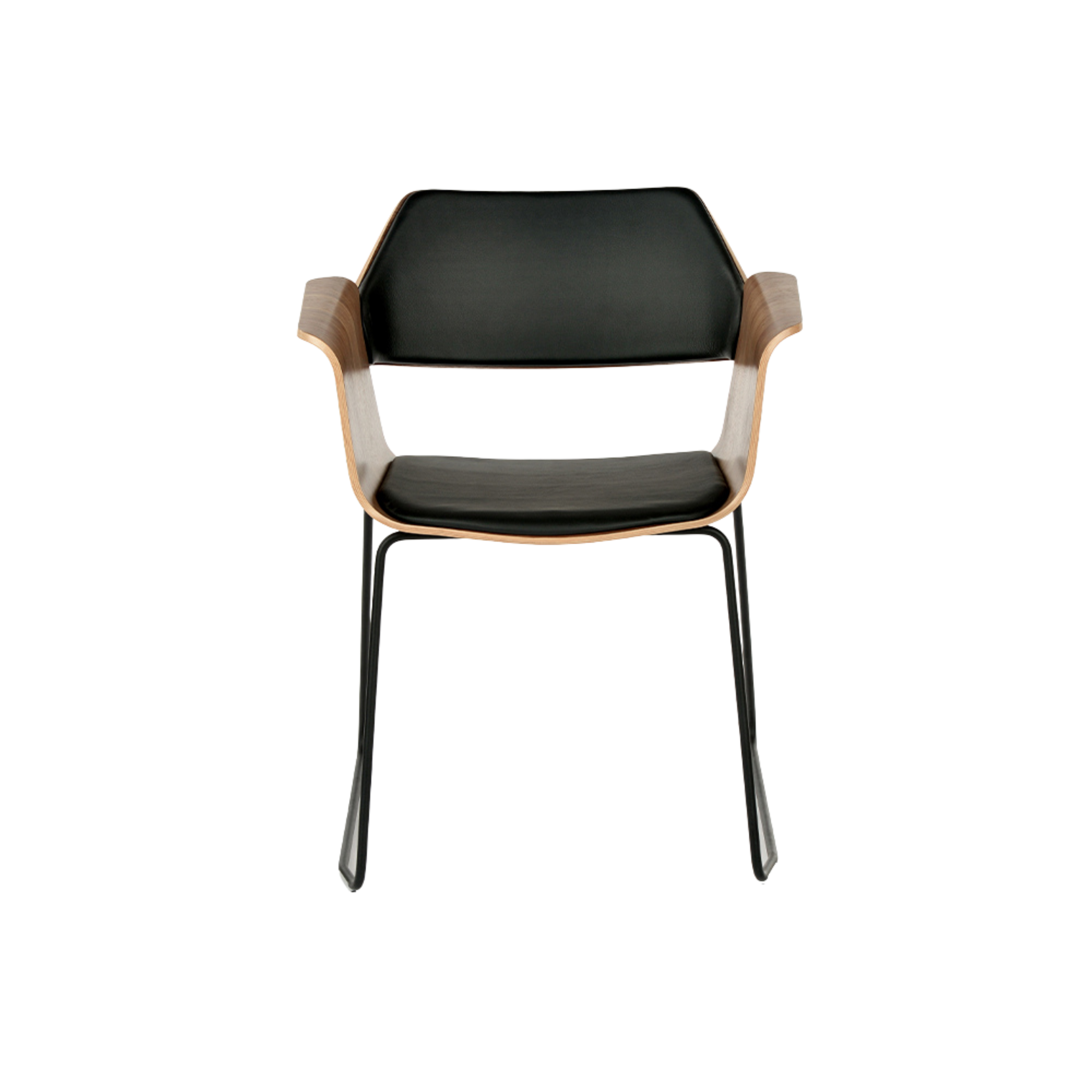 FLAGSHIP karfás szék (dió, szánkótalppal)