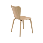 Wooden chair on a white background