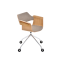 FLAGSHIP swivel armchair with castors