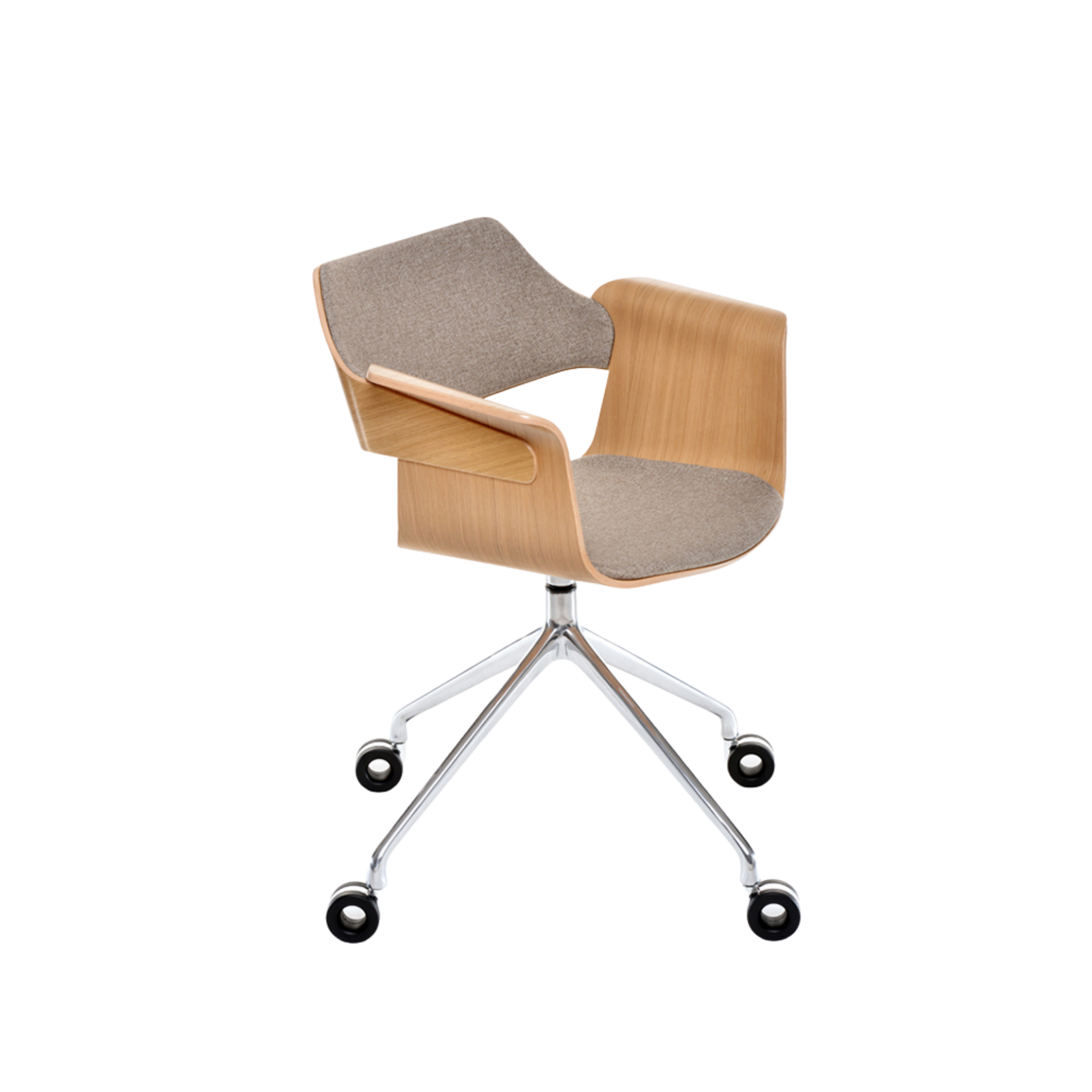 FLAGSHIP swivel armchair with castors