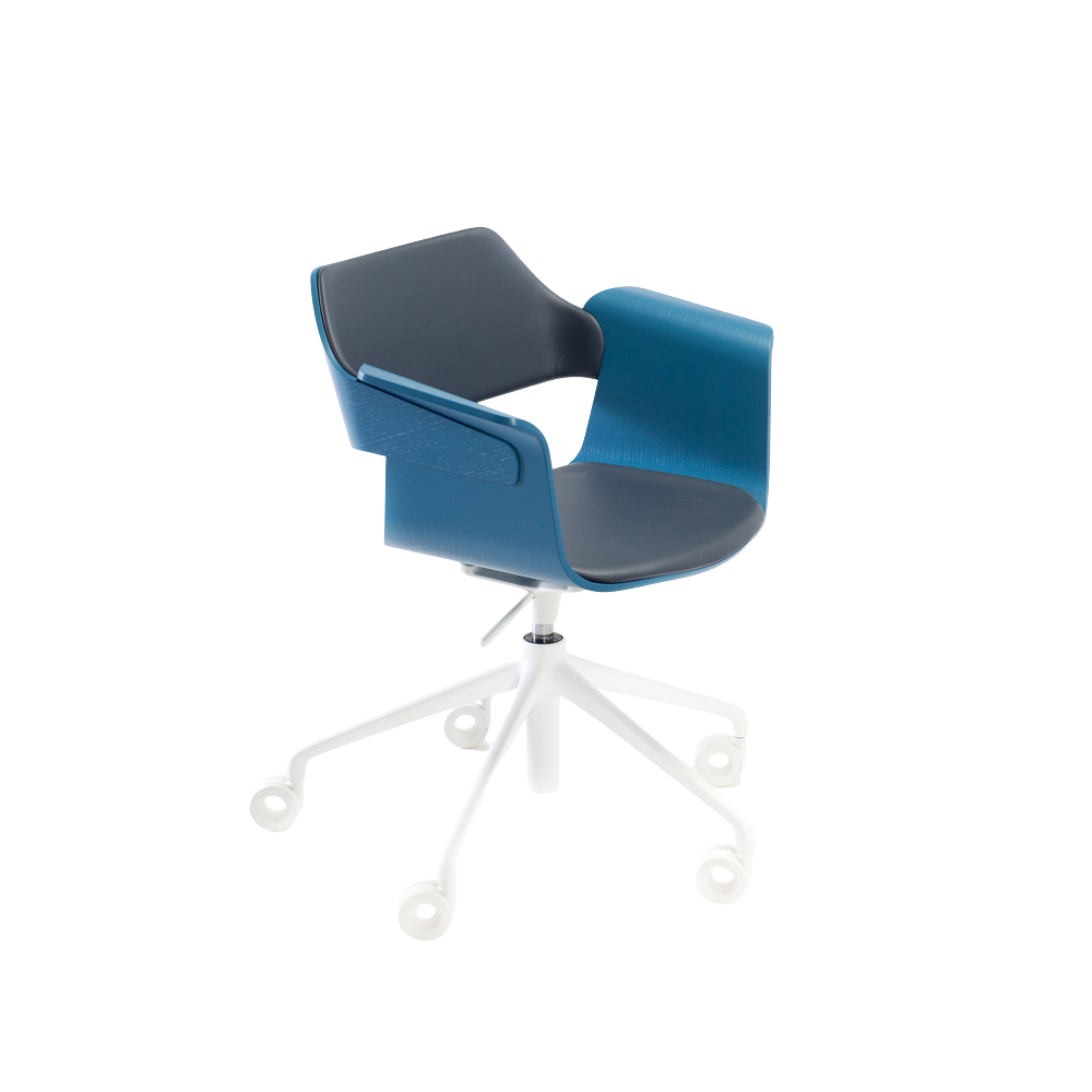 FLAGSHIP height-adjustable swivel armchair with castors